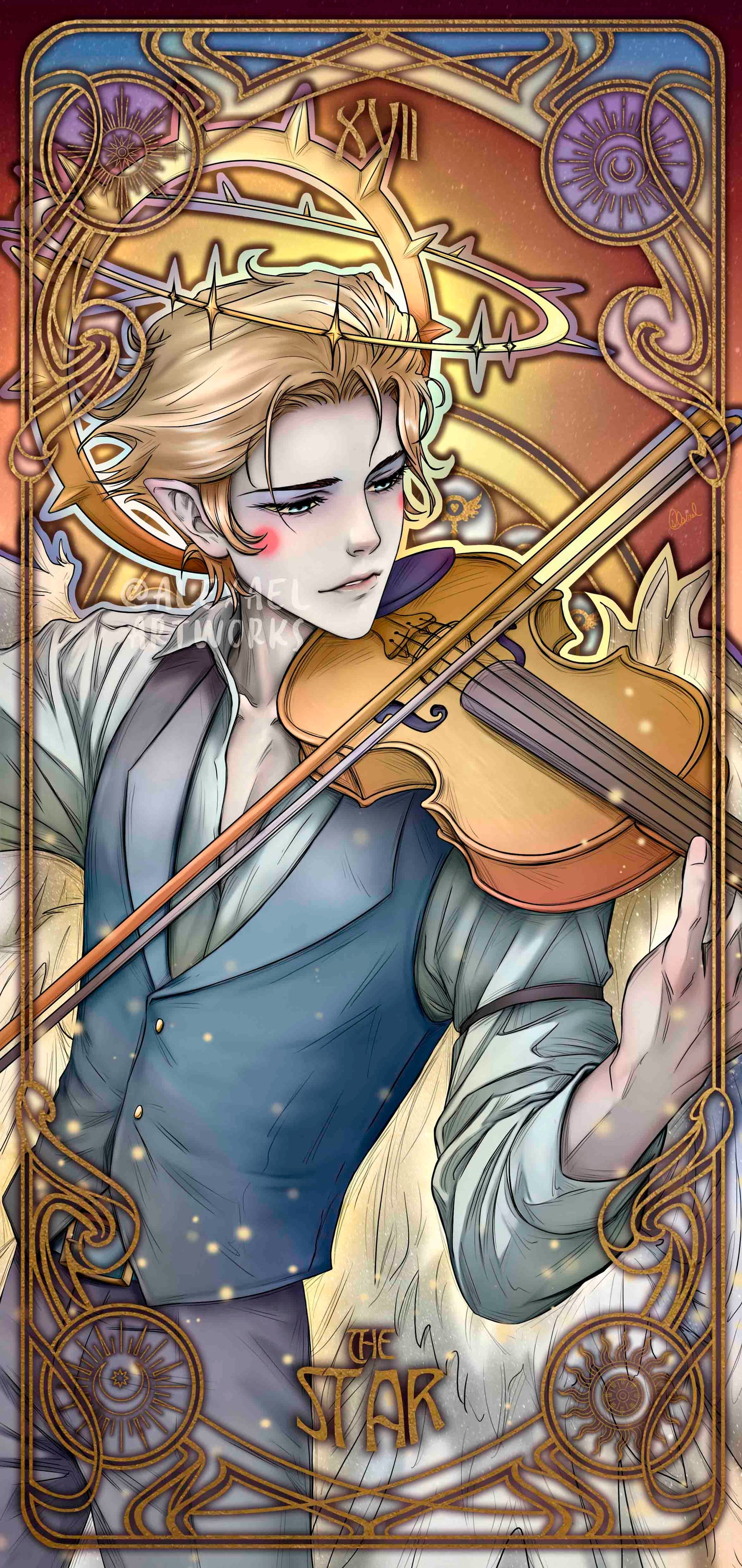 Lucifer Angel Tarot Card