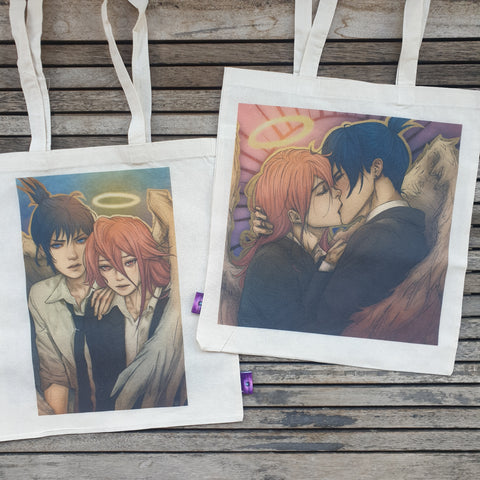 Aki & Angel Tote Bag
