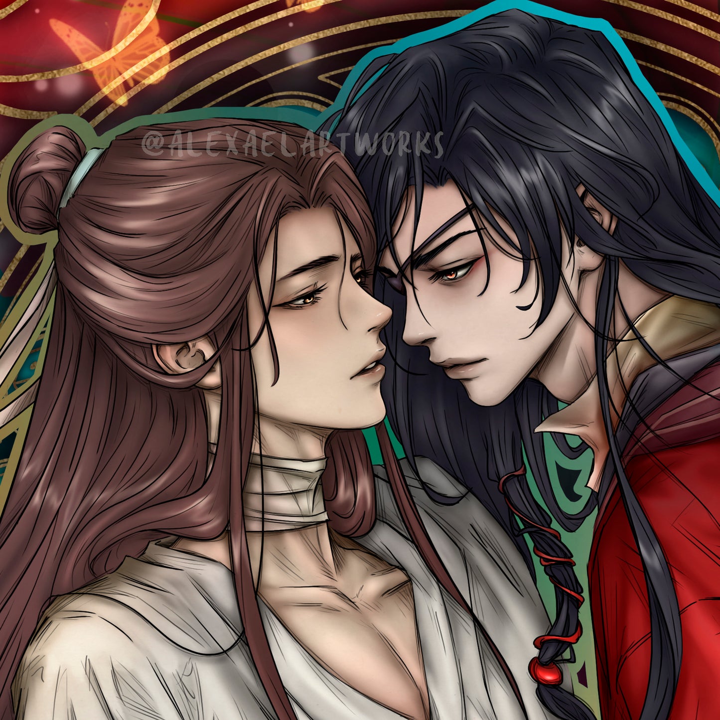 Heaven Official's Blessing in Art Nouveau style