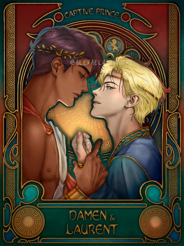 Captive Prince in Art Nouveau style