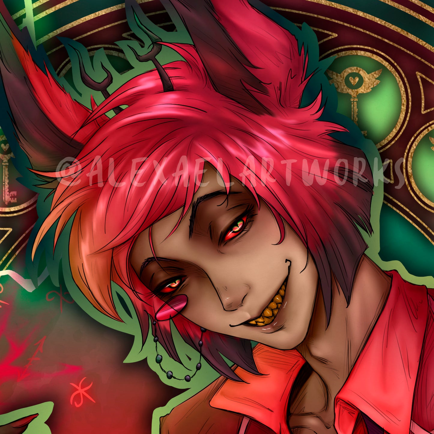 Alastor in Art Nouveau style
