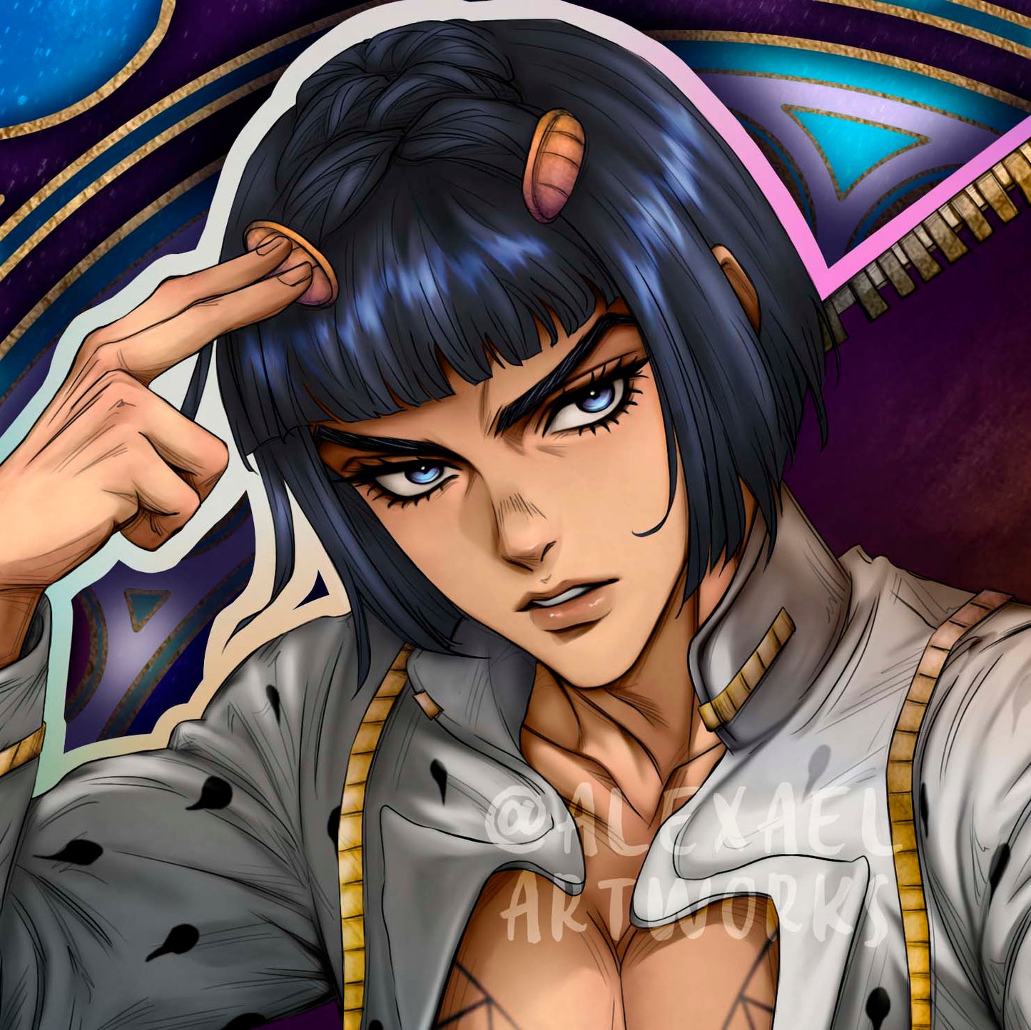Bruno Bucciarati in Art Nouveau style