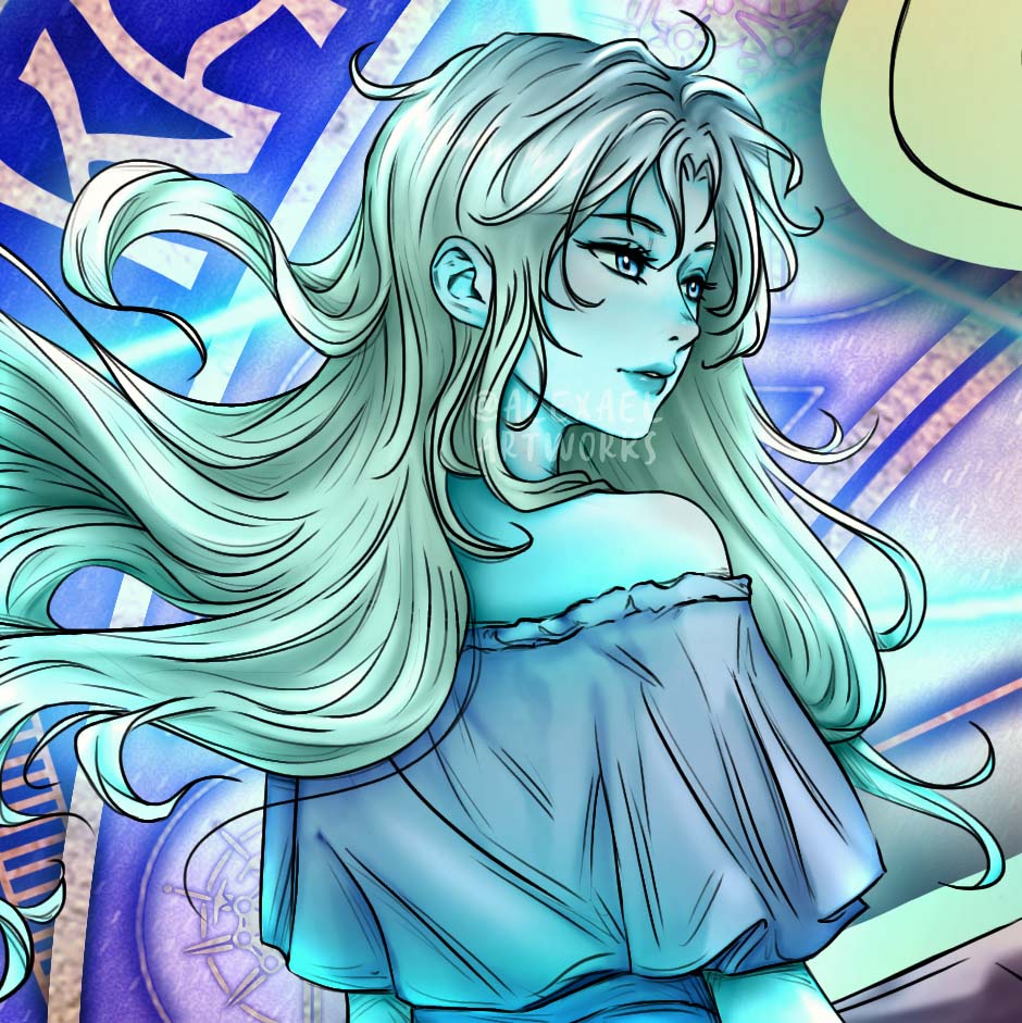 Kaladin & Syl in Art Nouveau style