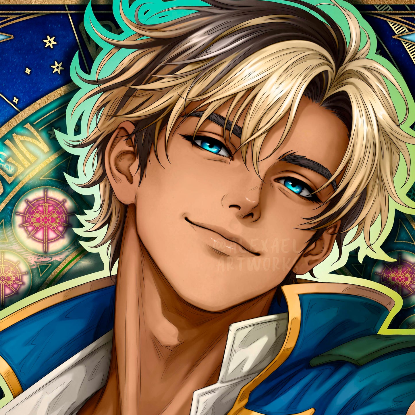 Adolin in Art Nouveau style