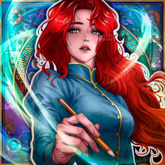 Shallan in Art Nouveau style