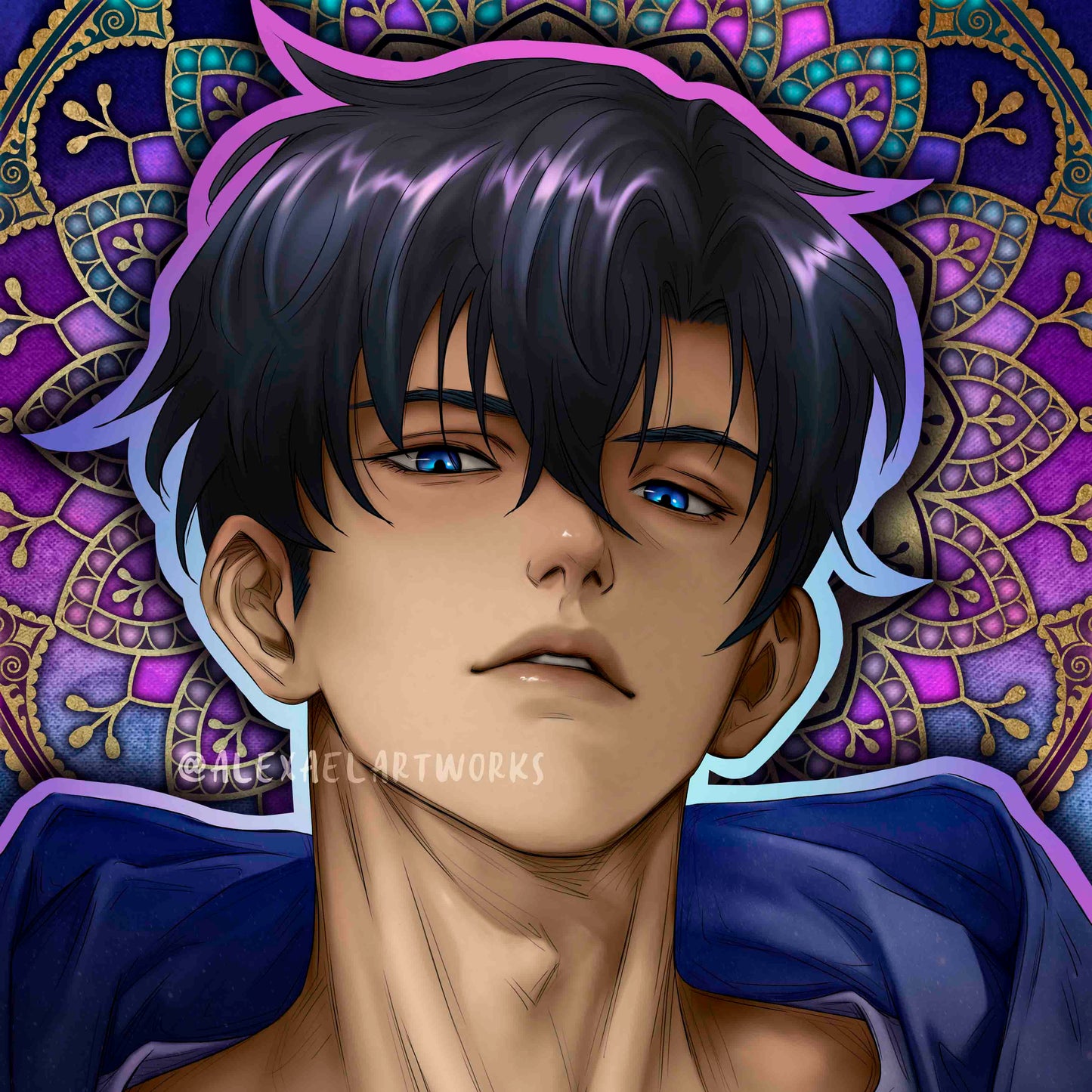 HOLOGRAPHIC Sung Jin-woo in Art Nouveau style