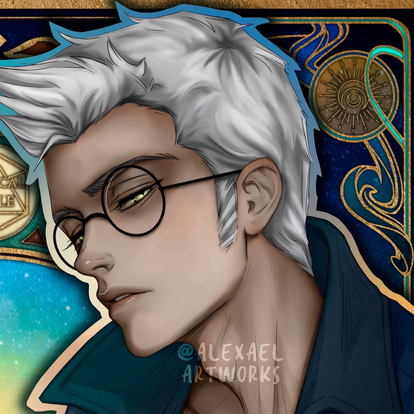 Percy in Art Nouveau style