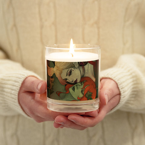 Harley Quinn & Poison Ivy 🕯️ Glass jar soy wax candle