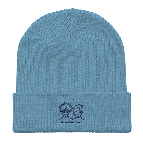Satosugu Light - Embroidered Organic Knit Beanie