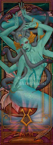 Lady Vashj in Art Nouveau style