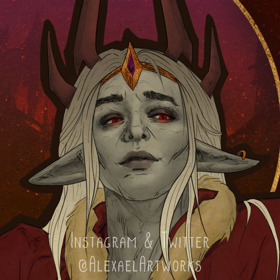 Denathrius in Art Nouveau style