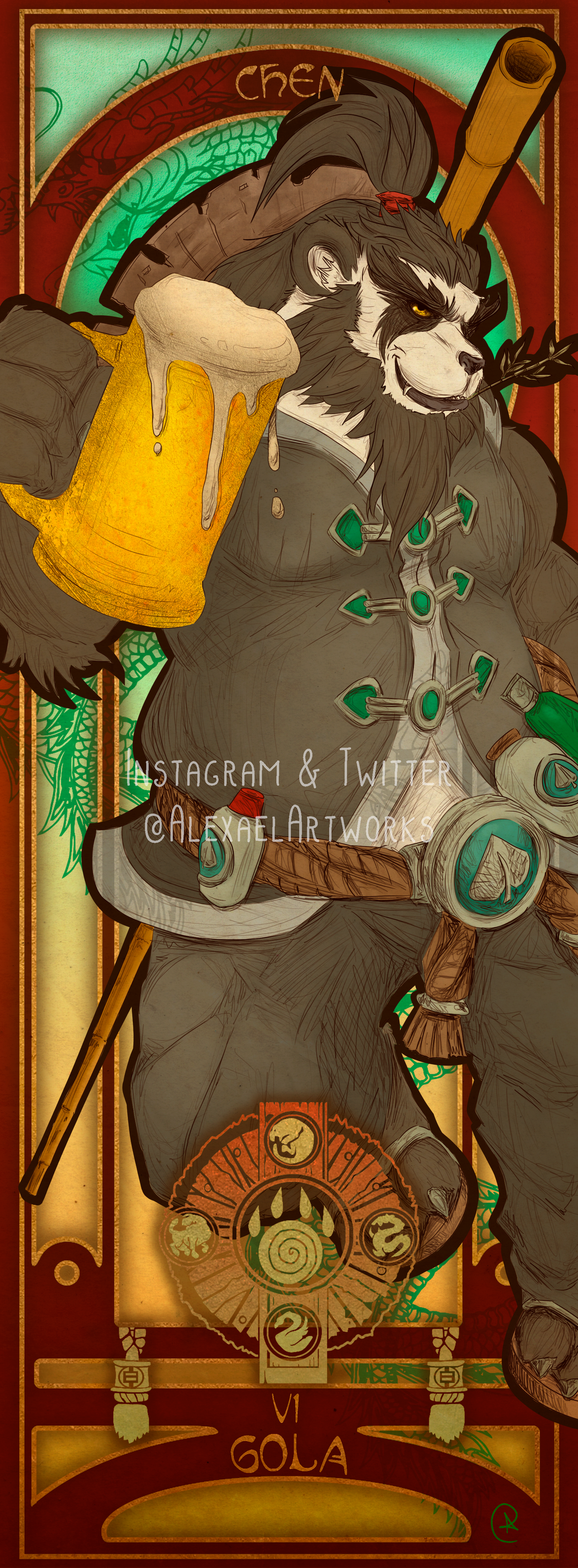 Chen in Art Nouveau style