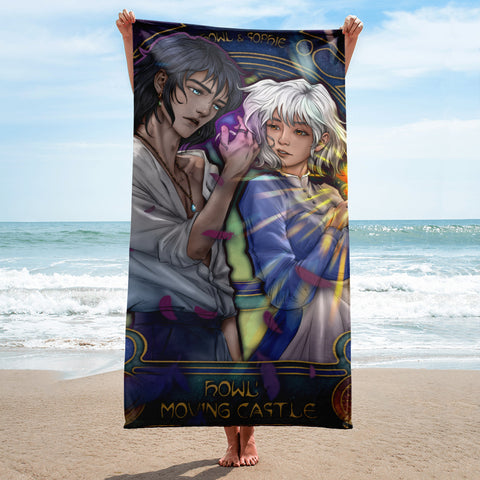 Howl & Sophie 🏖️ Fanart Towels ♥️ Fanart Blankets