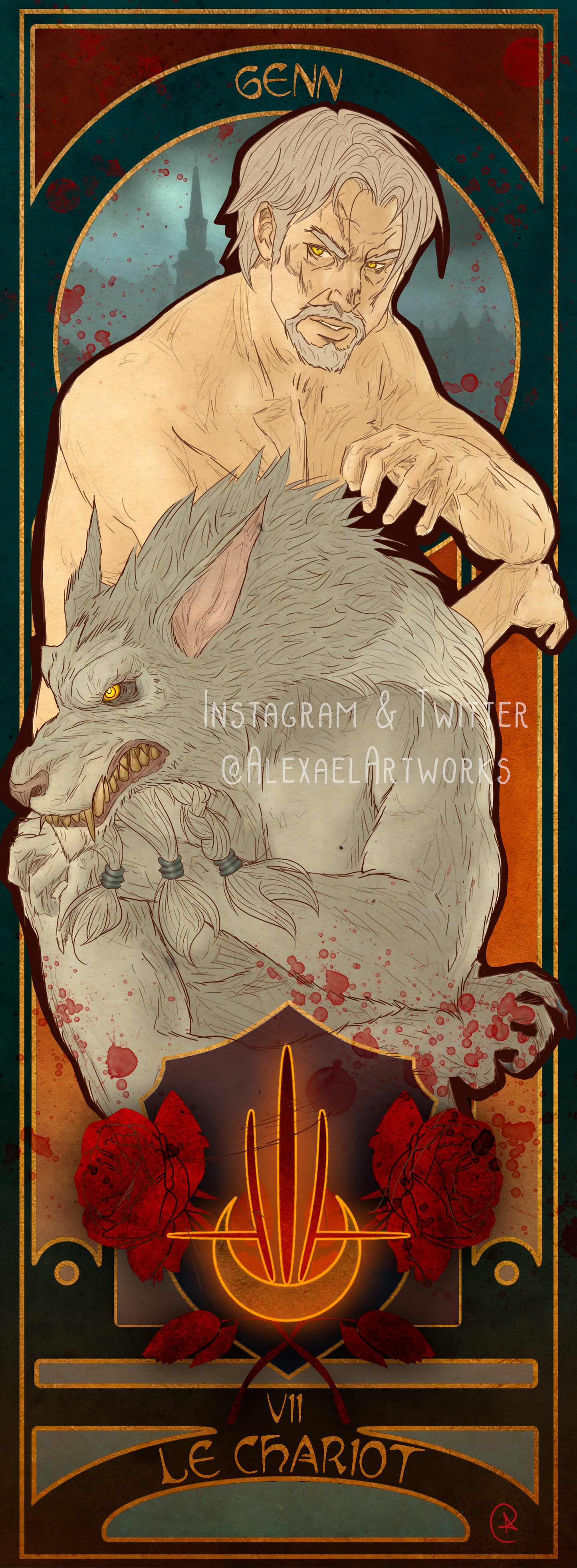 Genn in Art Nouveau style