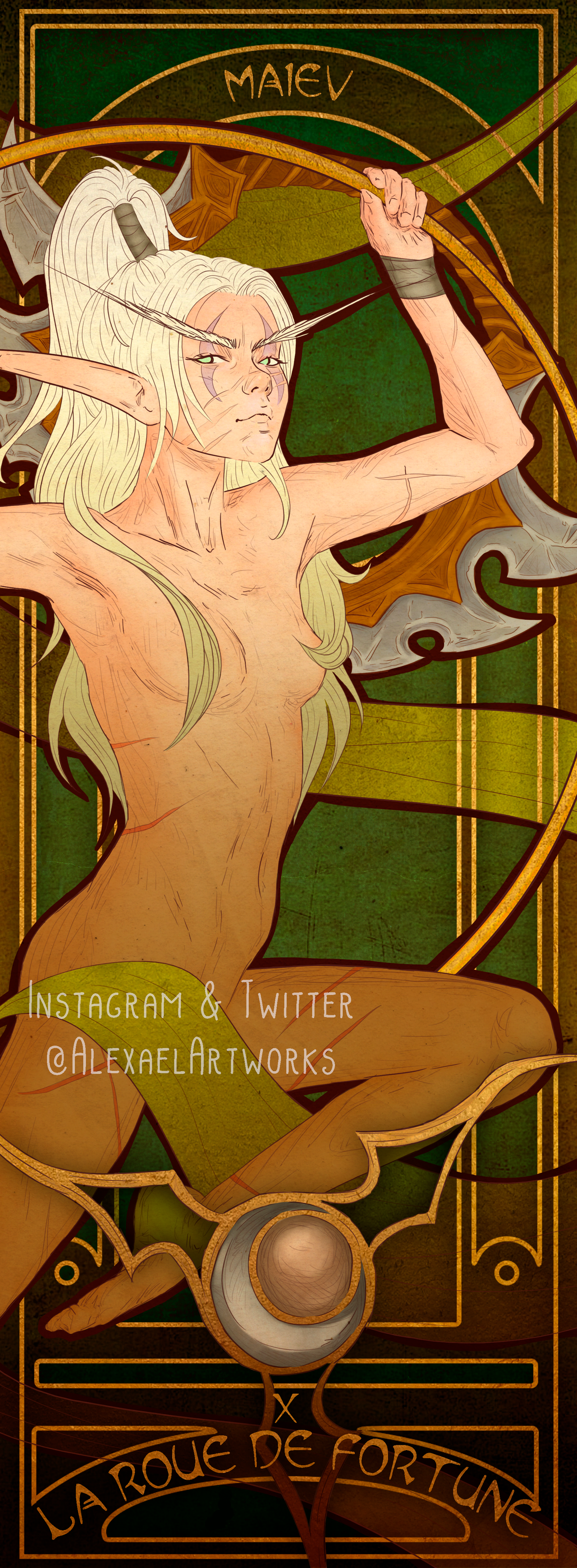 Maiev in Art Nouveau style