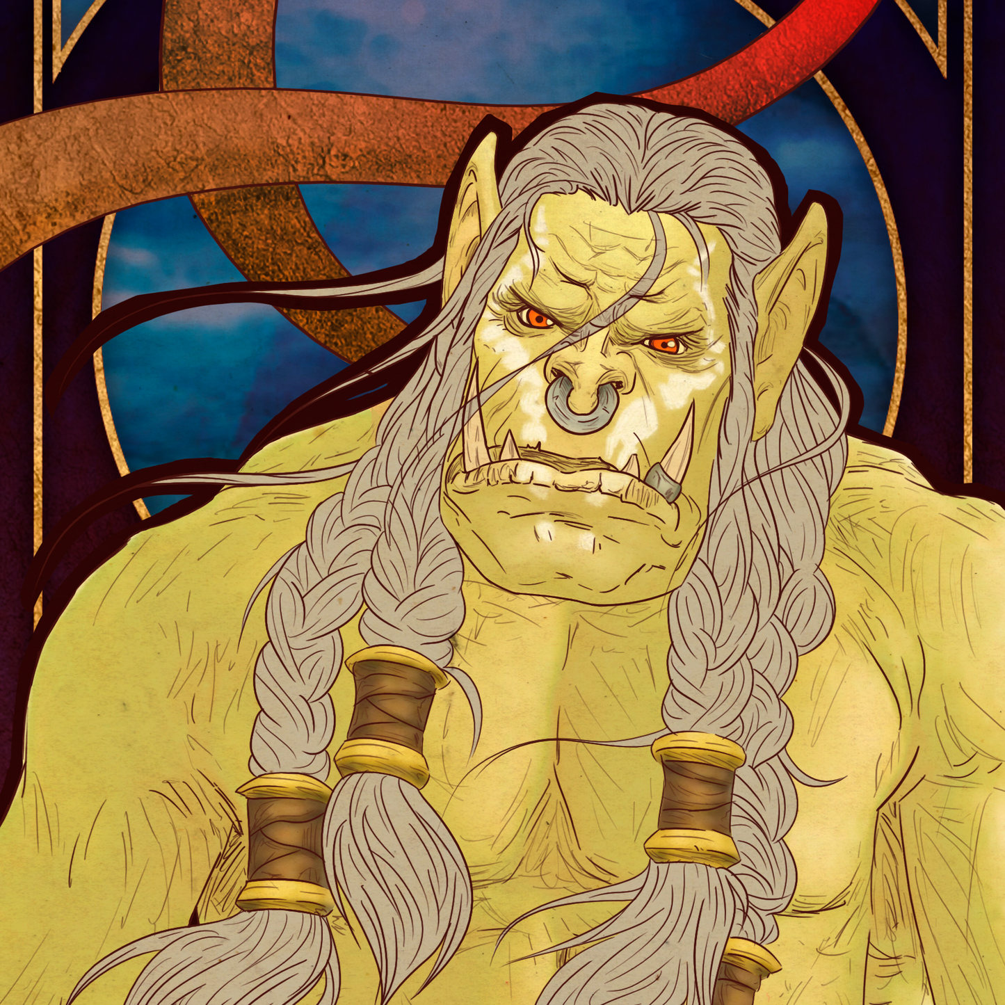 Varok in Art Nouveau style
