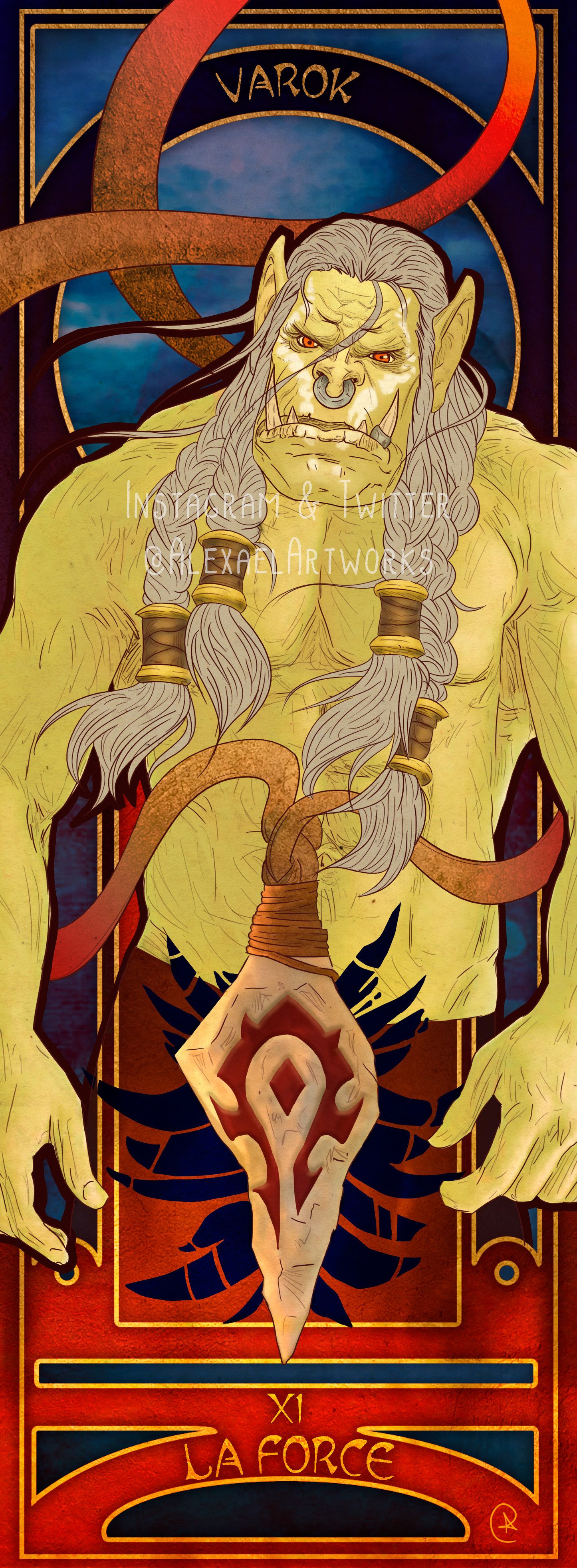 Varok in Art Nouveau style