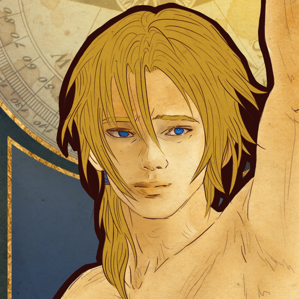 Anduin in Art Nouveau style