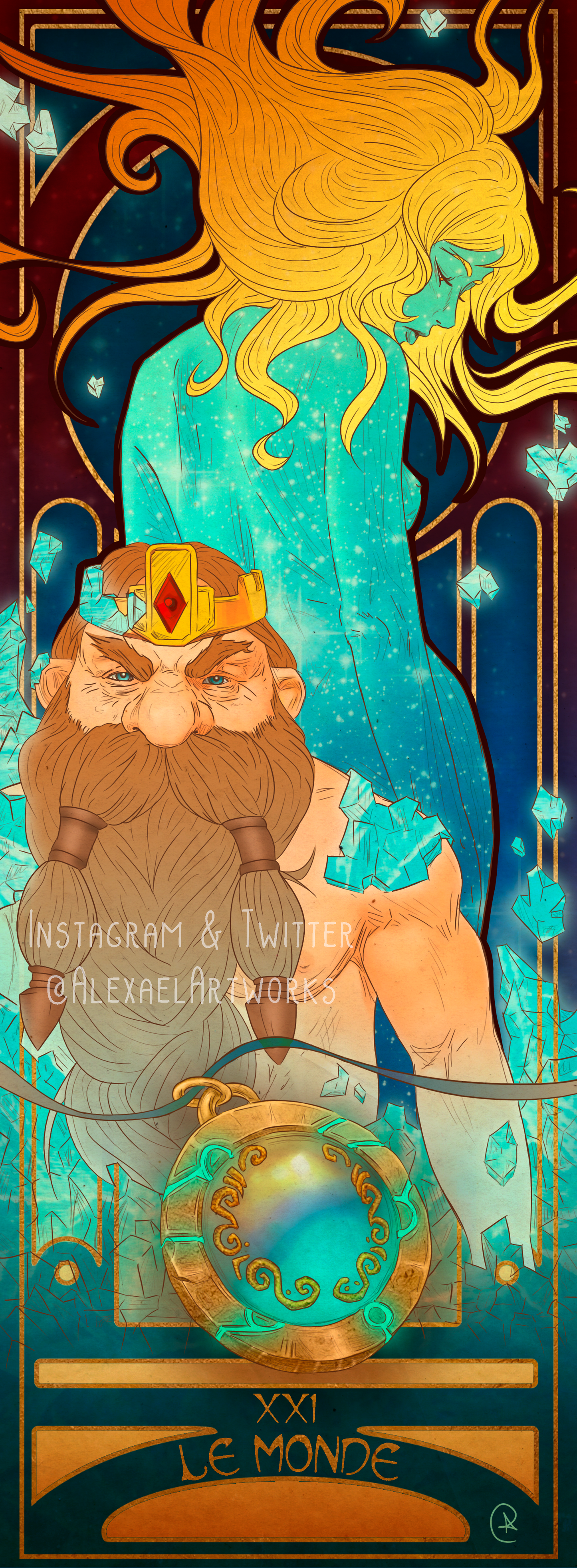 Magni in Art Nouveau style