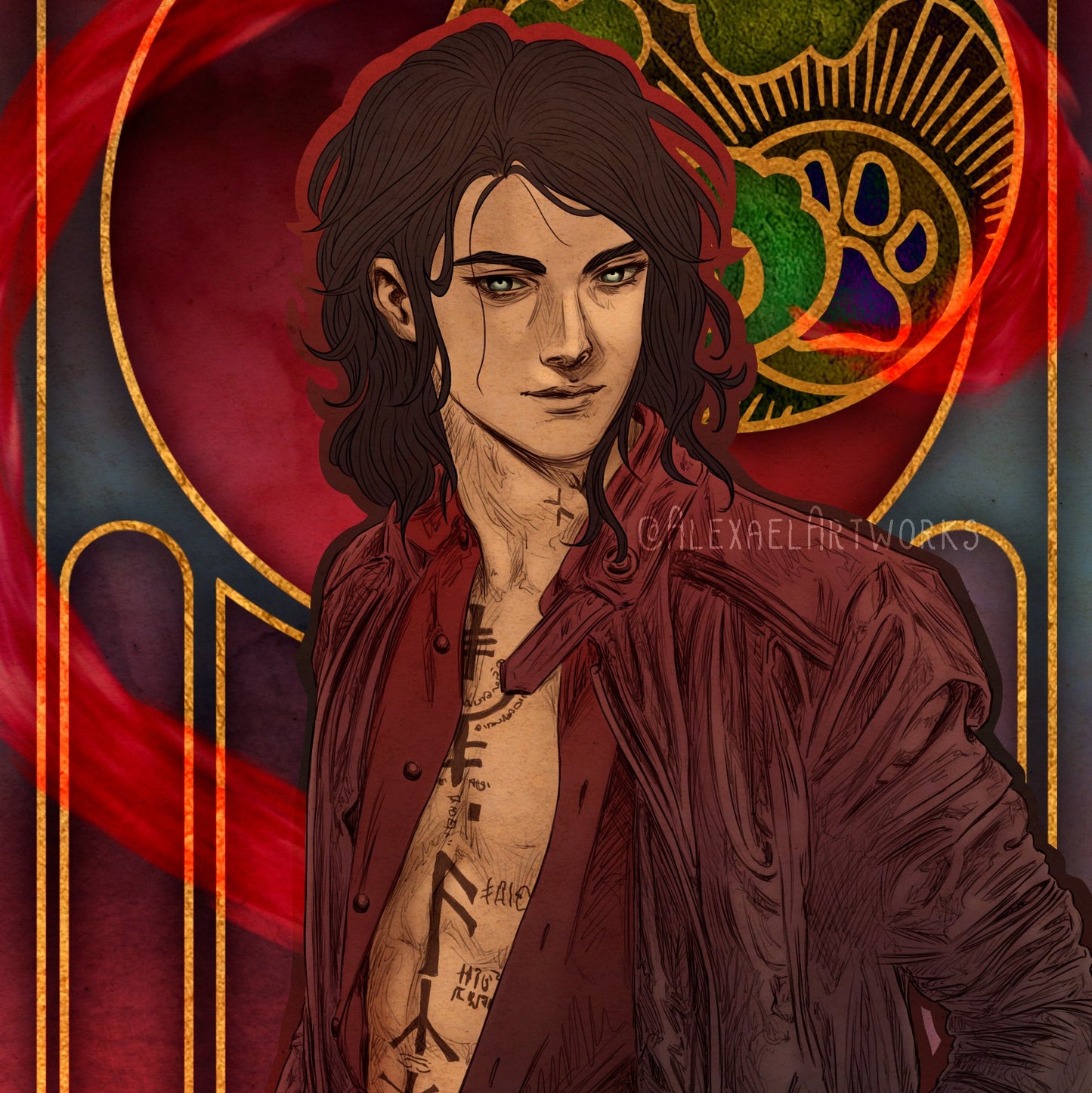 Sirius in Art Nouveau style