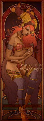 Alexstrasza in Art Nouveau style