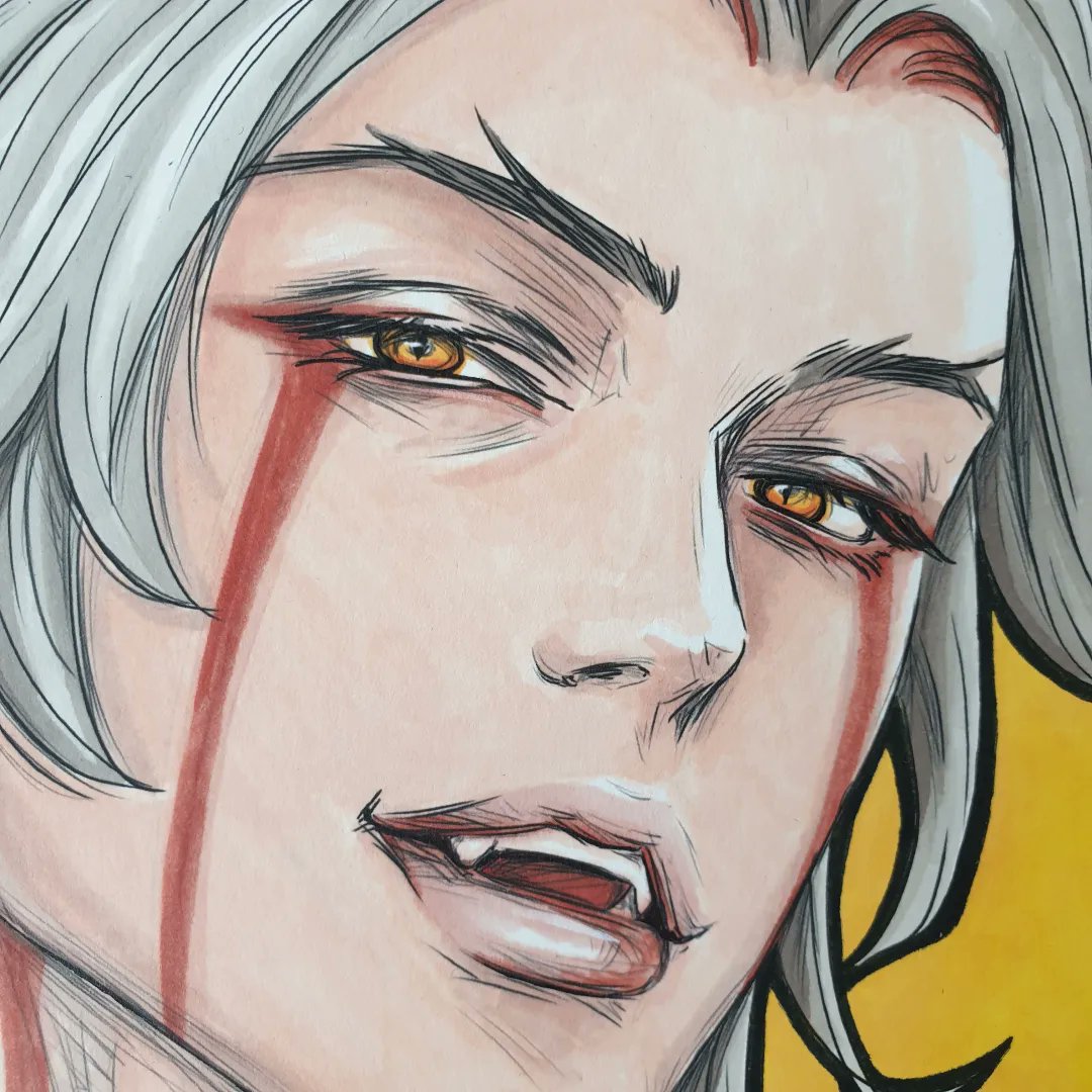Arataki Itto (ink, colored pencils and markers)