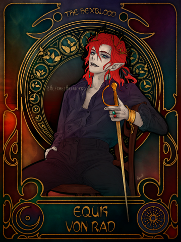 Equis Von Rad in Art Nouveau style