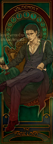 Voldemort in Art Nouveau style