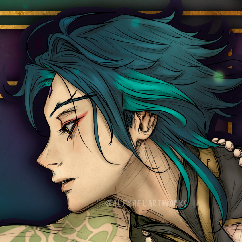 Xiaoven in Art Nouveau style
