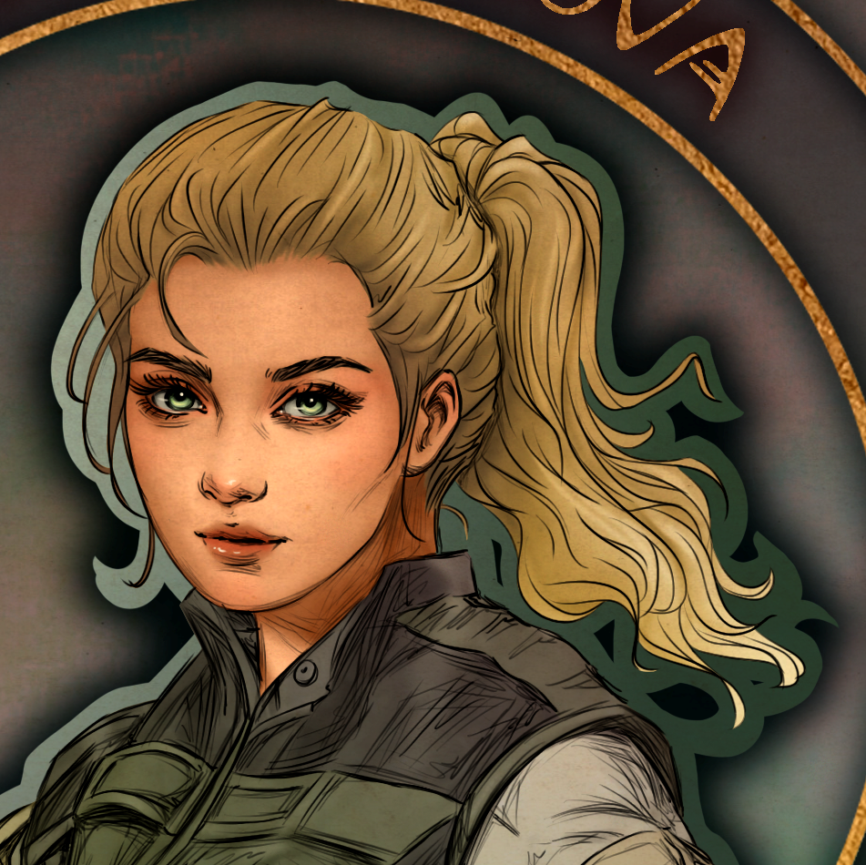 Yelena in Art Nouveau style