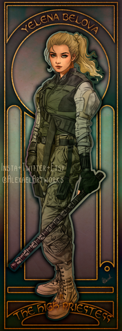 Yelena in Art Nouveau style