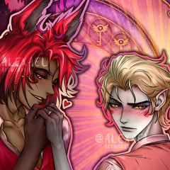 Alastor & Lucifer Tarot Card