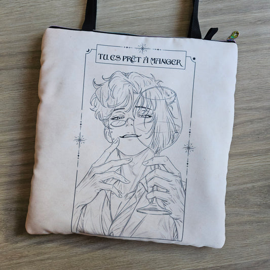 👜 Tote Bag con cremallera o 📚 Funda de Libro personalizada ~ Customized Zippered Tote Bag or Book Sleeve - [Pre-Order]