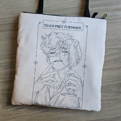 👜 Tote Bag con cremallera o 📚 Funda de Libro personalizada ~ Customized Zippered Tote Bag or Book Sleeve - [Pre-Order]