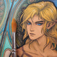 Zelda &amp; Link in Art Nouveau style
