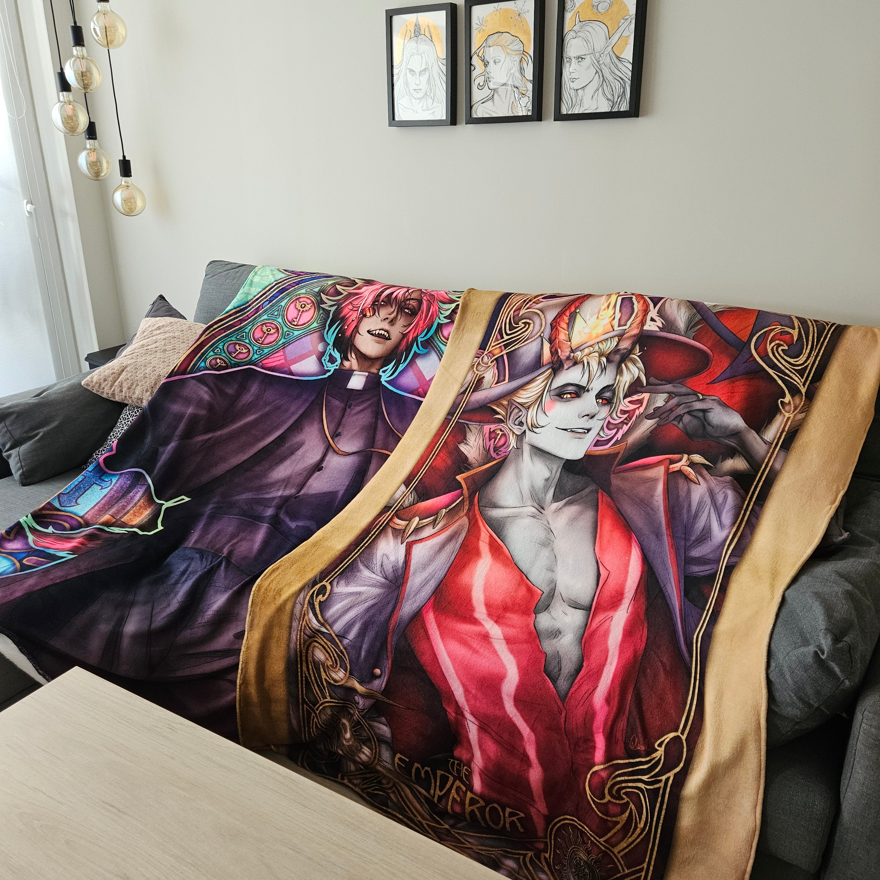 Hazbin Blanket ~ Manta OUTLET limited edition – Alexael Artworks