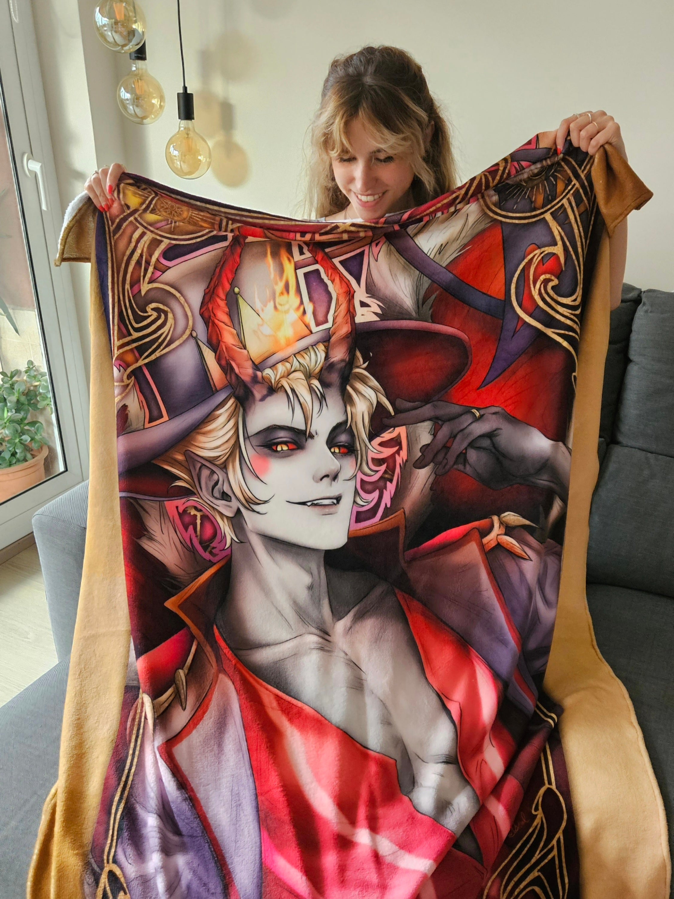 Hazbin Blanket ~ Manta OUTLET limited edition – Alexael Artworks
