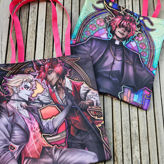 Tote Bag All Over - Alastor &amp; Lucifer