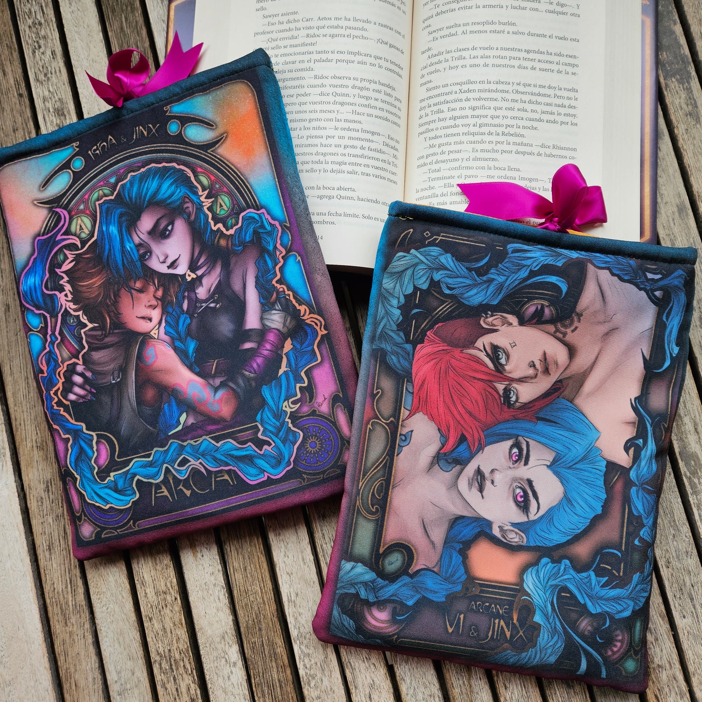 👜 Tote Bag con cremallera o 📚 Funda de Libro personalizada ~ Customized Zippered Tote Bag or Book Sleeve - [Pre-Order]
