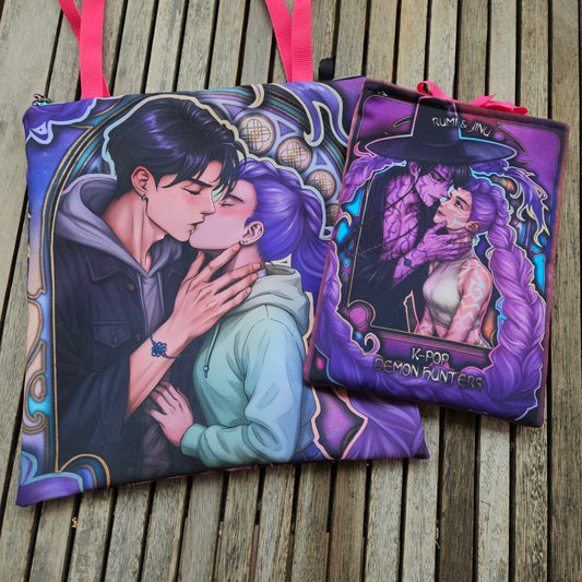 👜 Tote Bag con cremallera o 📚 Funda de Libro personalizada ~ Customized Zippered Tote Bag or Book Sleeve - [Pre-Order]