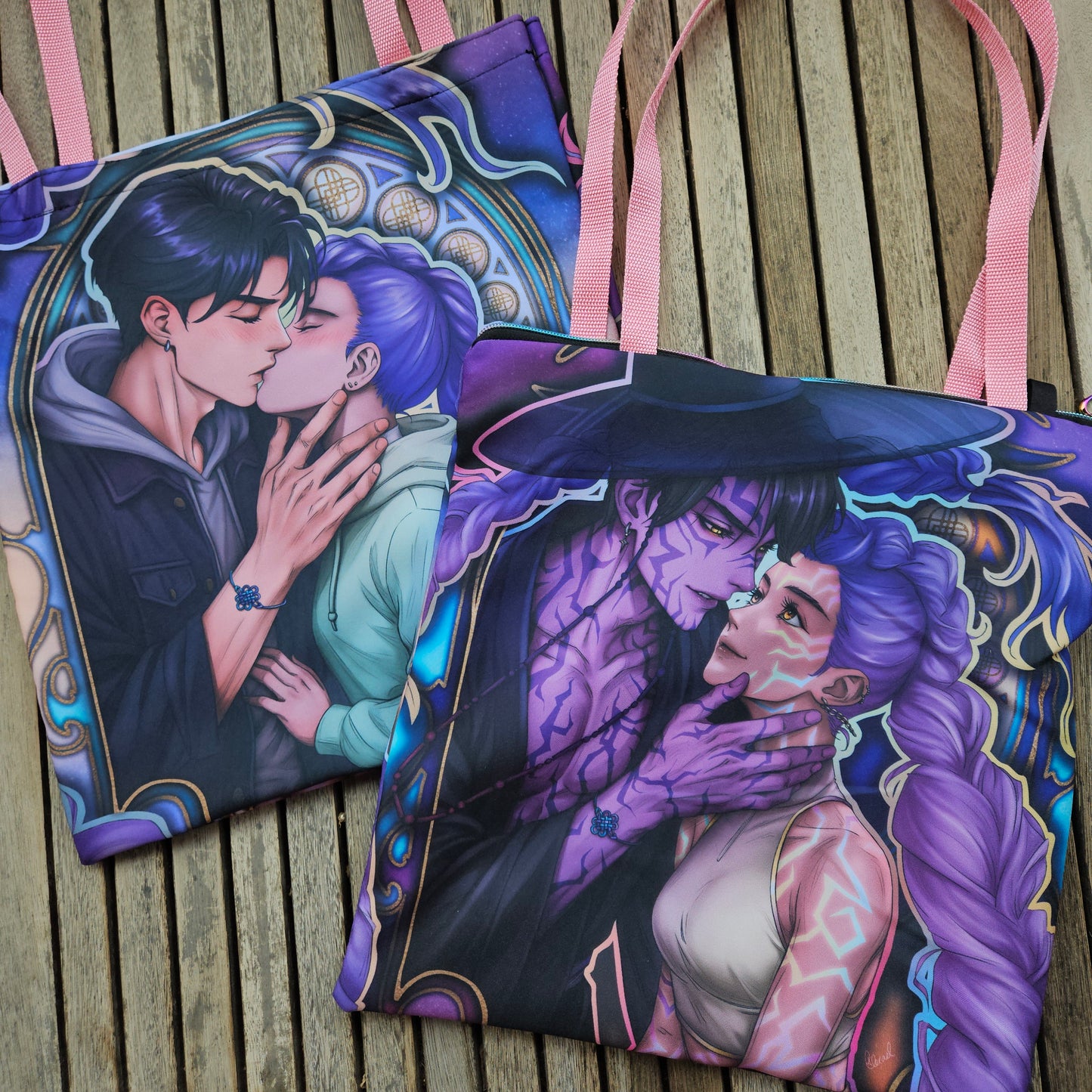 👜 Tote Bag con cremallera o 📚 Funda de Libro personalizada ~ Customized Zippered Tote Bag or Book Sleeve - [Pre-Order]