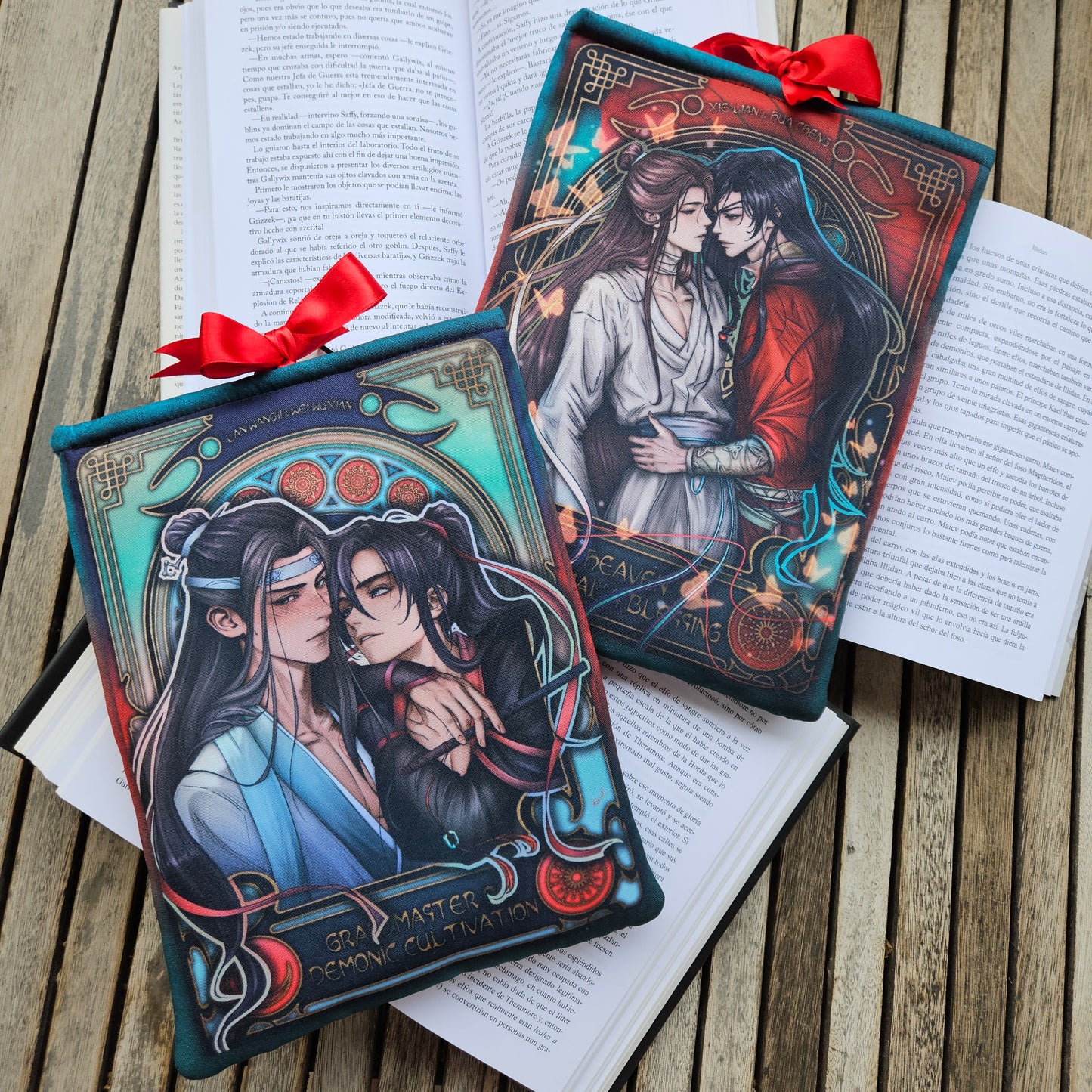 Book Sleeve Xie Lian & Hua Cheng + Lan Wangji & Wei Wuxian