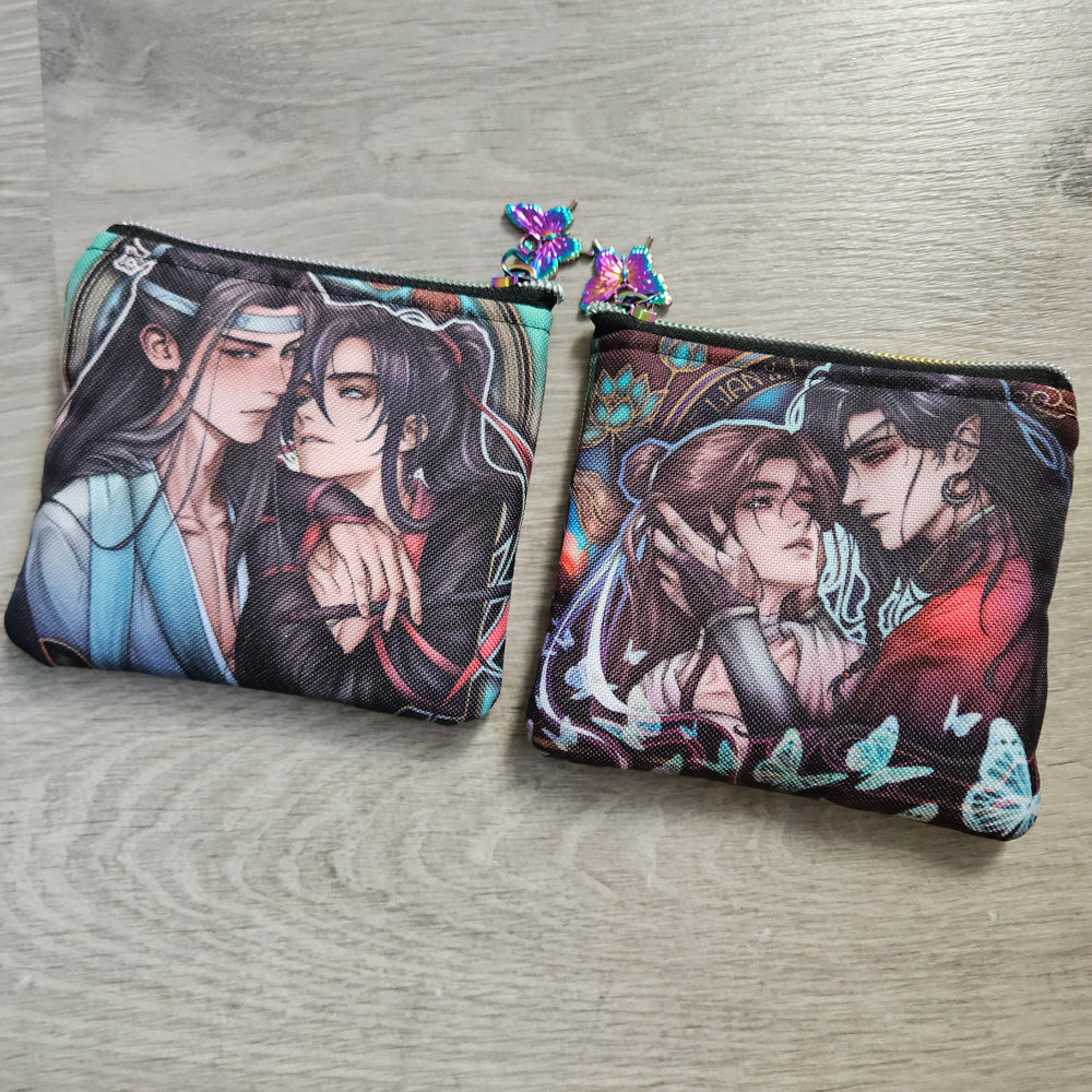 Xie Lian & Hua Cheng + Lan Wangji & Wei Wuxian 👛 Coin Purse ~ Monedero