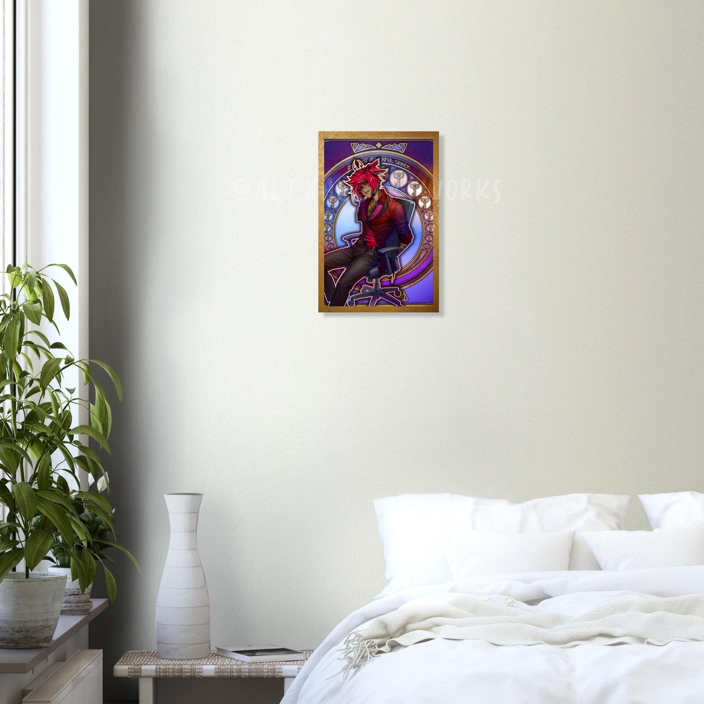 Aluminum Print ◆ Alastor The Most Powerful Sinner ◆ Vox Chair