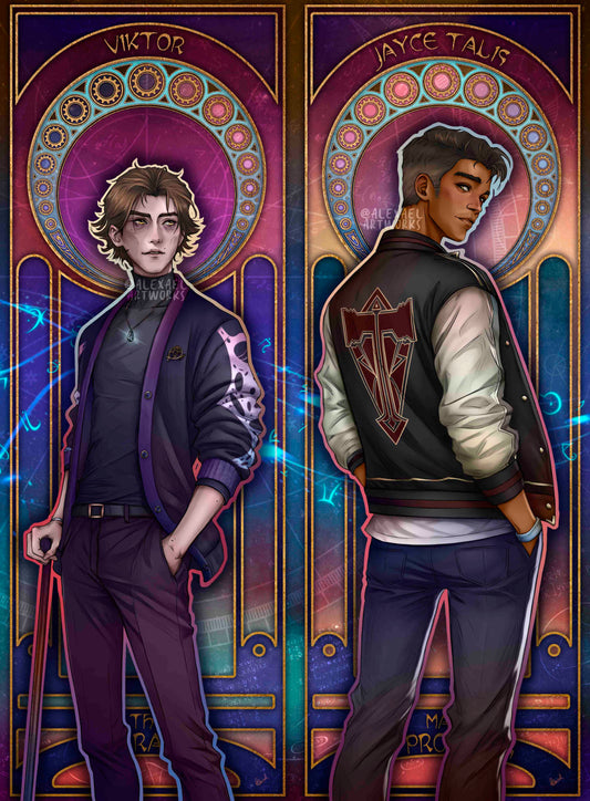 Jayce &amp; Viktor Modern AU inspired by @stitch.spring.clothing collection