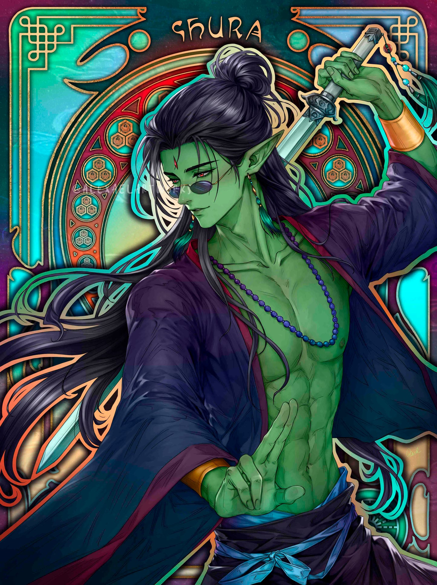 Shura in Art Nouveau style