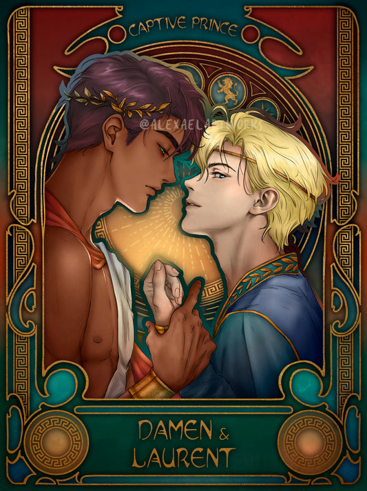 Captive Prince in Art Nouveau style