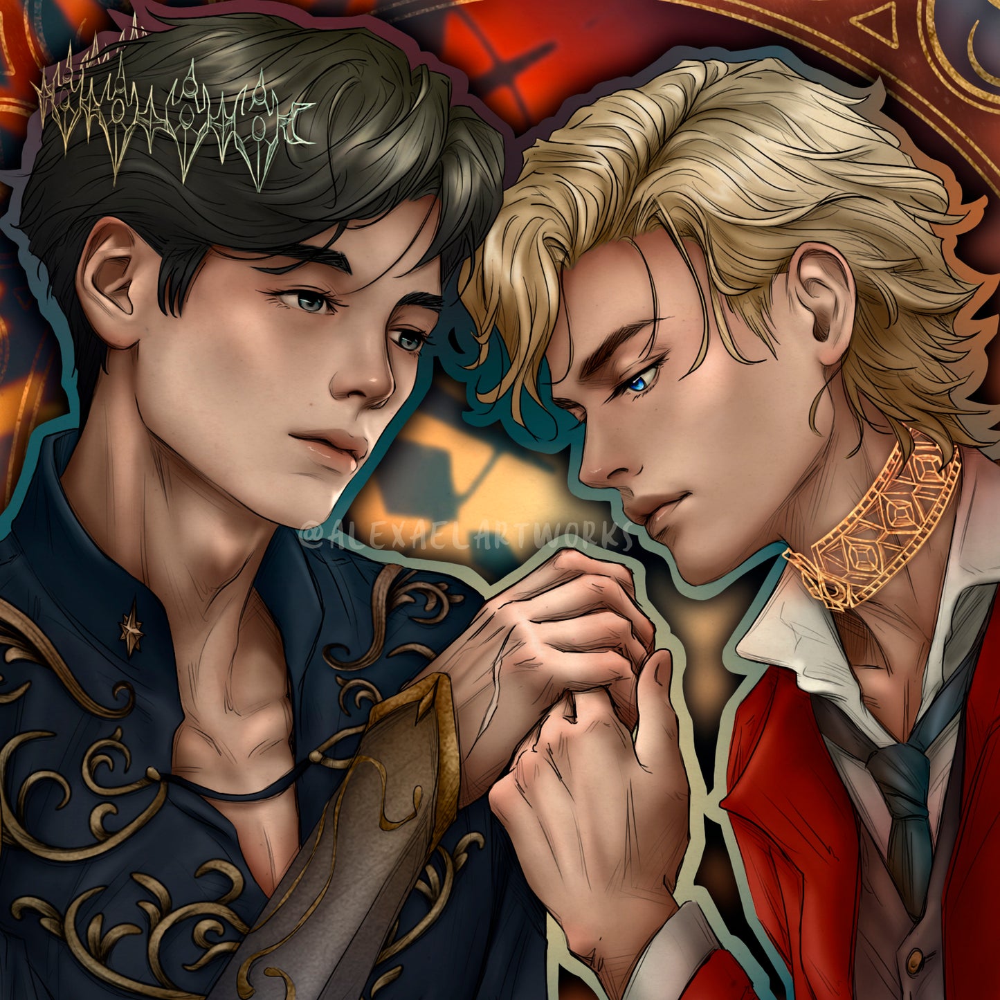 Dark Rise in Art Nouveau style