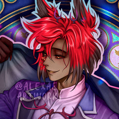 Ace Alastor in Art Nouveau style