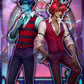 Vox &amp; Alastor in Art Nouveau style